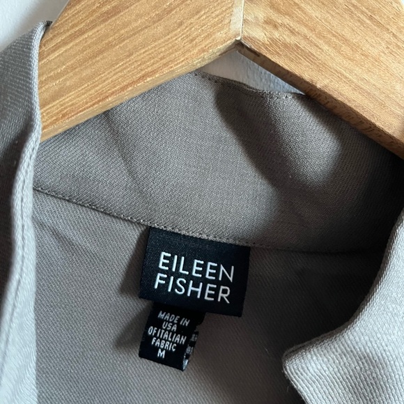 Eileen Fisher 100% Wool High Collar Top Size M - Picture 2 of 10